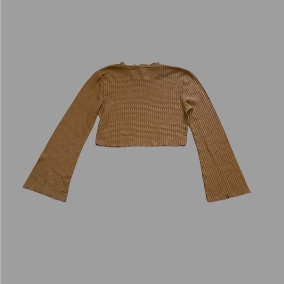 Romwe Dark Brown Crop Top - Picture 4 of 8